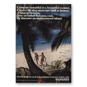 1970 Bahamas Print Ad | Come On