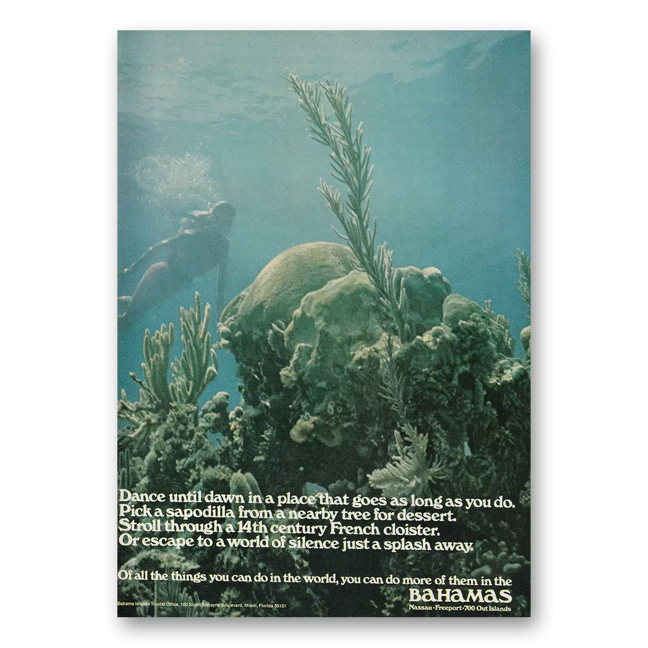 1970 Bahamas Print Ad | Dance Until Dawn