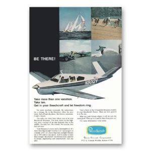1970 Beechcraft Bonanza Print Ad | One Vacation