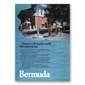 1970 Bermuda Print Ad | 20 Mph World