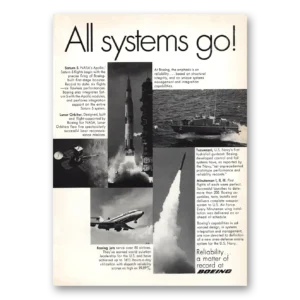 1970 Boeing Print Ad | All Systems Go