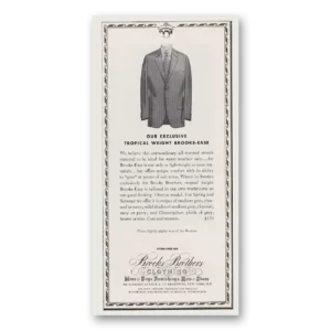 1970 Brooks Brothers Print Ad | Tropical Weight