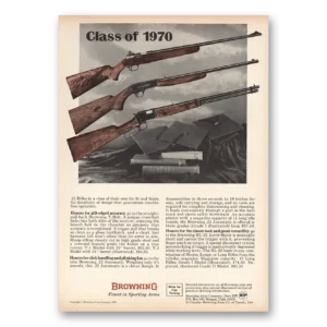 1970 Browning Arms Print Ad | Class 1970