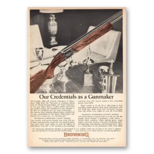 1970 Browning Arms Print Ad | Credentials