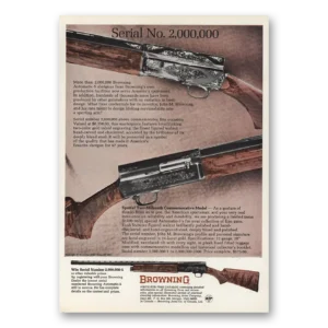 1970 Browning Arms Print Ad | Serial No