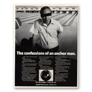 1970 Brunswick Bowling Balls Print Ad | Anchor Man