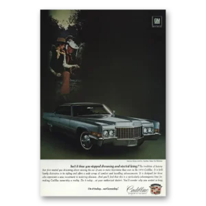 1970 Cadillac DeVille Print Ad | Stopped Dreaming
