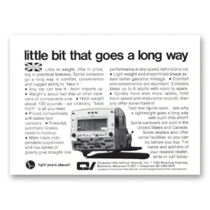 1970 Caravan International Print Ad | Little Bit