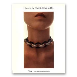 1970 Cartier Print Ad | Un Rien