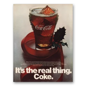 1970 Coca Cola Print Ad | Necktie