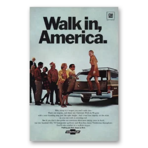 1970 Chevrolet Wagons Print Ad | Walk In Wagons