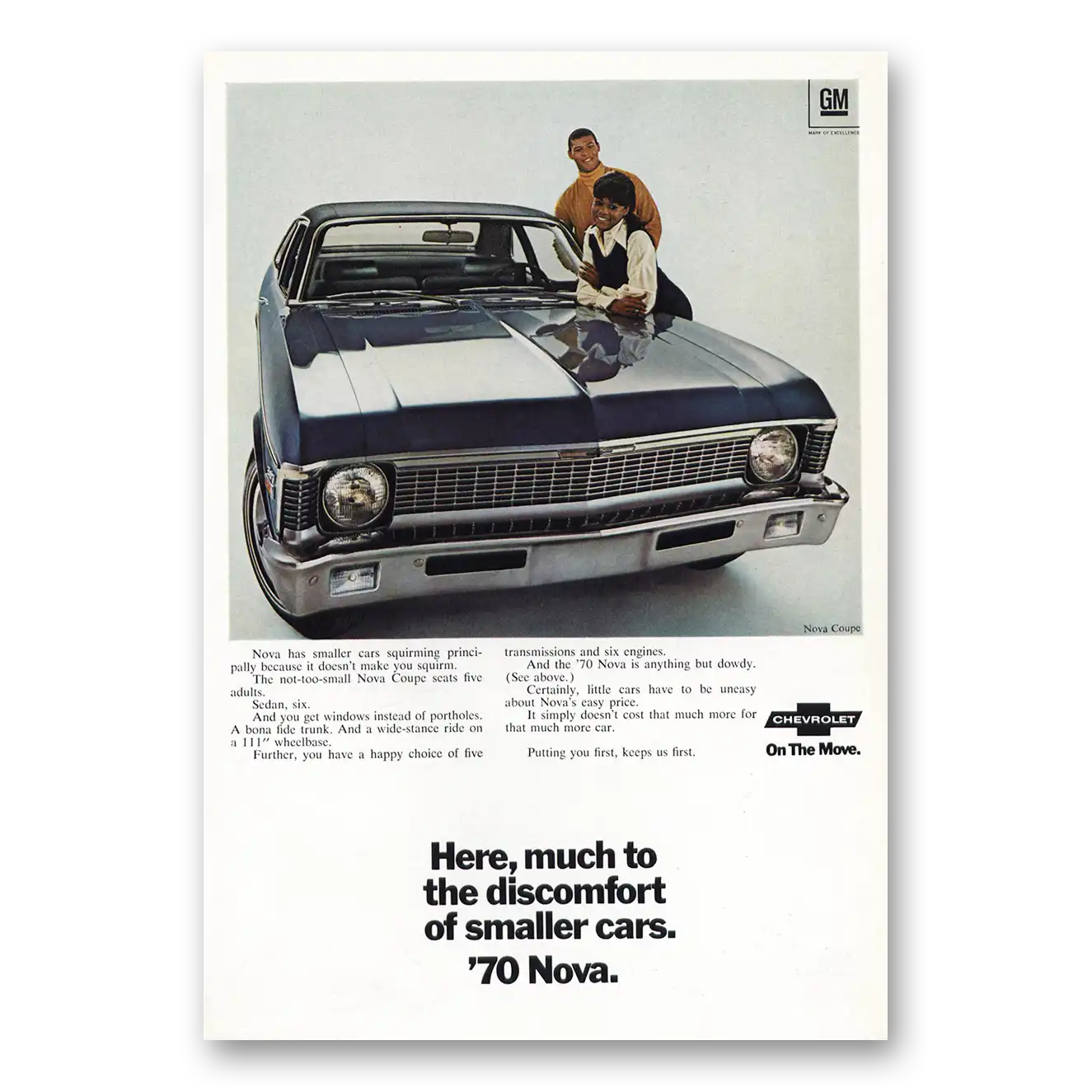 1970 Chevrolet Nova Print Ad | Smaller Cars