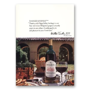 1970 Christian Brothers Print Ad | Napa Valley Heritage