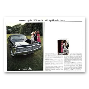 1970 Chrysler Imperial Print Ad | Virtues