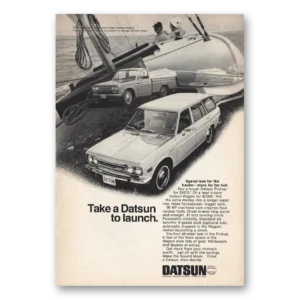 1970 Datsun Print Ad | Take Datsun To Launch