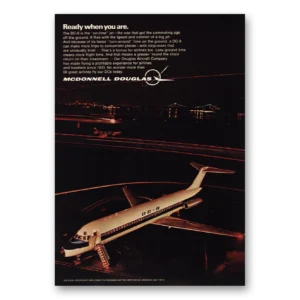 1970 McDonnell Douglas Print Ad | Ready When You Are