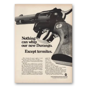 1970 Durango Revolvers Print Ad | Nothing Can Whip