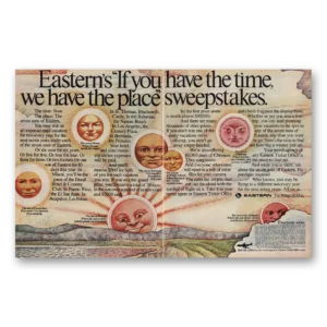 1970 Eastern Airlines Print Ad | Time Sweepstakes