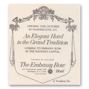 1970 Treadway Inn Print Ad | Embassy Row