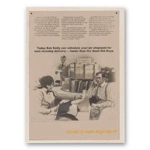 1970 Emery Air Freight Print Ad | Bob Kelly