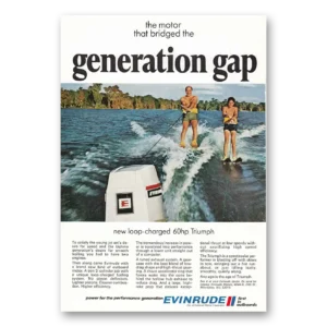 1970 Evinrude Print Ad | Generation Gap