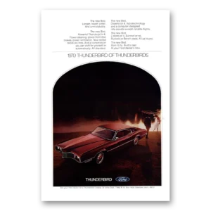 1970 Ford Thunderbird Print Ad | New Bird