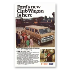1970 Ford Club Wagon Print Ad | New Dimensions