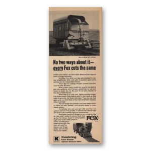 1970 Fox Pull Type Tractor Print Ad | No Two Ways