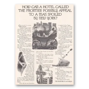 1970 Frontier Hotel Print Ad | Las Vegas
