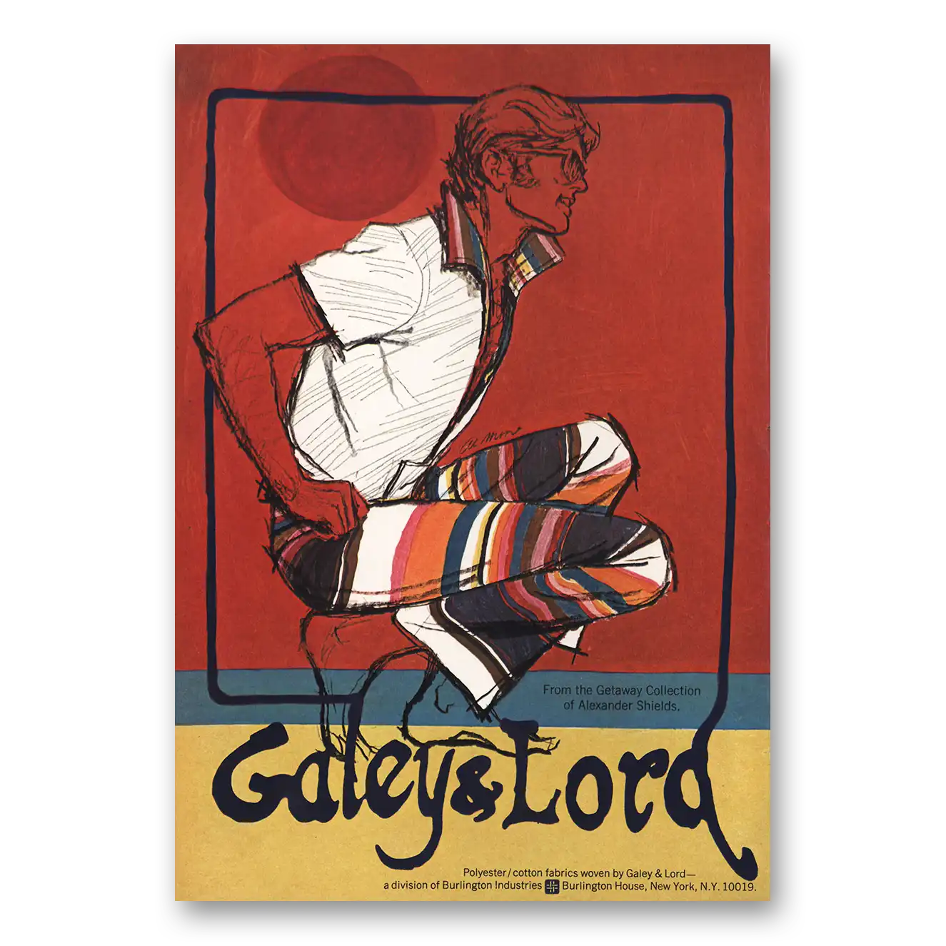 1970 Galey & Lord Print Ad | Alexander Shields