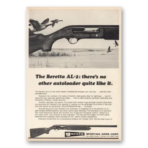 1970 Garcia Sporting Arms Print Ad | Beretta Al2