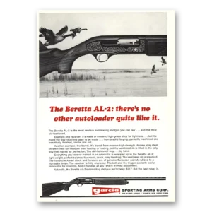 1970 Garcia Sporting Arms Print Ad | Beretta Al2
