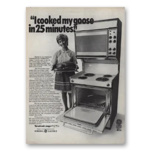1970 General Electric Oven Print Ad | Ge Versatronic