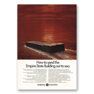 1970 General Electric Print Ad | Empire State Building