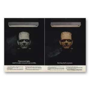 1970 General Telephone GTE Print Ad | Fluorescent Lights