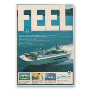 1970 Glasspar Print Ad | Blue Water Boats Feel