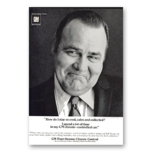 1970 GM Four Season Climate Control Print Ad | Jonathan Winters
