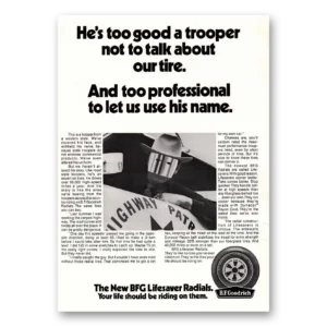1970 Goodrich Tires Print Ad | Trooper