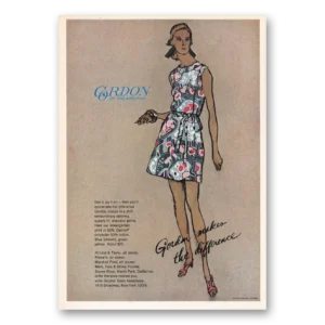 1970 Gordon of Philadelphia Print Ad | See It Try It