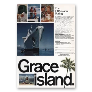 1970 Grace Line Print Ad | Off Season