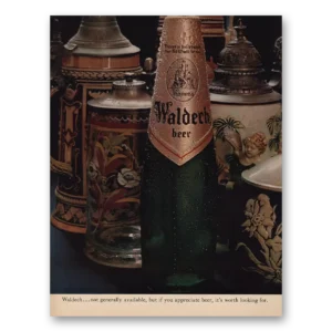 1970 Waldech Beer Print Ad | Not Generally