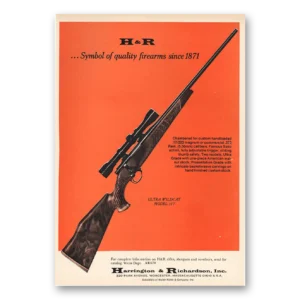 1970 Harrington & Richardson Arms Print Ad | Ultra Wildcat
