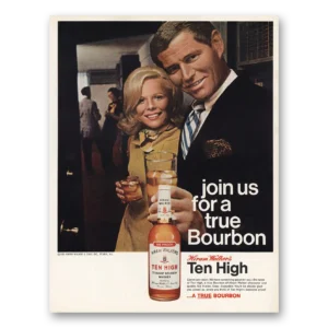1970 Hiram Walker Print Ad | Ten High