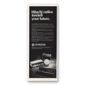1970 Hitachi Radios Print Ad | Foretell Your Future