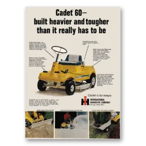1970 Cub Cadet Print Ad | Built Heavier