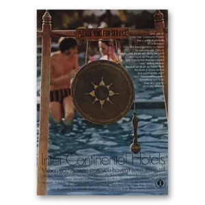 1970 InterContinental Hotels Print Ad | Please Ring
