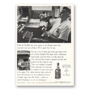 1970 Jack Daniels Print Ad | 40 Years Freight Depot
