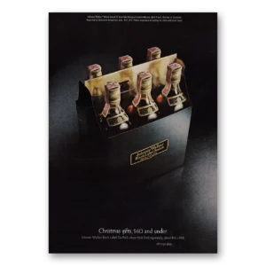 1970 Johnnie Walker Black Label Print Ad | Christmas Gifts
