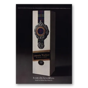 1970 Johnnie Walker Black Label Print Ad | Fathers Day