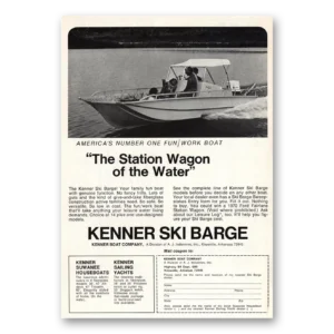 1970 Kenner Ski Barge Print Ad | Station Wagon
